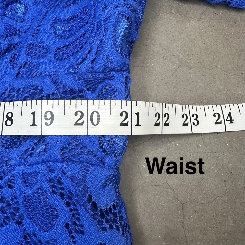 Kiyonna Mademoiselle Blue Lace Cocktail Dress Sz3x - Picture 10 of 12